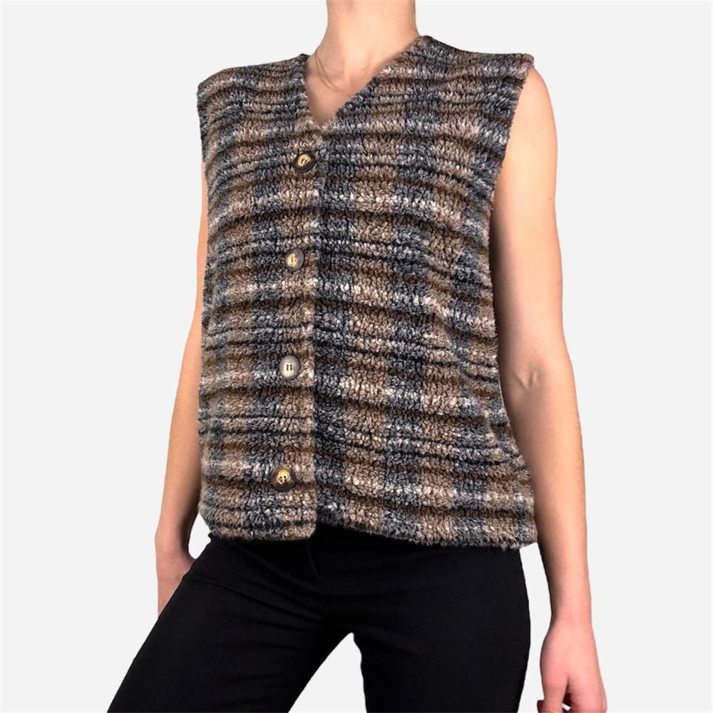 Vintage fuzzy vest from Liz & Co size small